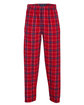 Boxercraft Men's Harley Flannel Pant with Pockets red/ navy plaid OFFront