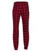 Boxercraft Adult Cotton Flannel Jogger red/ blk bff pld OFBack