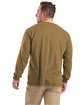 Berne Unisex Performance Long-Sleeve Pocket T-Shirt brown ModelBack