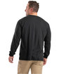 Berne Unisex Performance Long-Sleeve Pocket T-Shirt black ModelBack