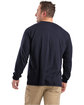 Berne Unisex Performance Long-Sleeve Pocket T-Shirt navy ModelBack