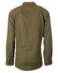 Burnside Men's Solid Flannel Shirt army ModelBack