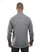 Burnside Men's Solid Flannel Shirt heather grey ModelBack