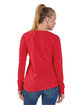 Boxercraft Ladies' Payton Preppy Patch Long-Sleeve T-Shirt red ModelBack