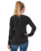 Boxercraft Ladies' Payton Preppy Patch Long-Sleeve T-Shirt black ModelBack
