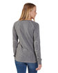 Boxercraft Ladies' Payton Preppy Patch Long-Sleeve T-Shirt granite ModelBack