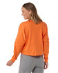 Boxercraft Ladies' Cropped Retro Pom Pom Jersey Fleece mandarin ModelBack