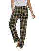 Boxercraft Ladies' 'Haley' Flannel Pant with Pockets black/ gld plaid ModelBack