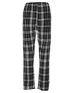 Boxercraft Ladies' 'Haley' Flannel Pant with Pockets black/ white pld ModelBack