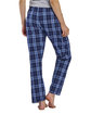 Boxercraft Ladies' 'Haley' Flannel Pant with Pockets nvy/ colmbia pld ModelBack