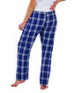 Boxercraft Ladies' 'Haley' Flannel Pant with Pockets navy/ silver pld ModelBack