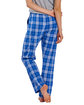 Boxercraft Ladies' 'Haley' Flannel Pant with Pockets royal/ silvr pld ModelBack