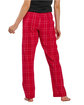 Boxercraft Ladies' 'Haley' Flannel Pant with Pockets crmsn fld d pld ModelBack