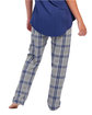 Boxercraft Ladies' 'Haley' Flannel Pant with Pockets oxd/ nv kngsn pd ModelBack