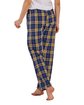 Boxercraft Ladies' 'Haley' Flannel Pant with Pockets navy/ gold plaid ModelBack