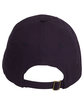 Big Accessories 6-Panel Brushed Twill Unstructured Cap NAVY ModelBack