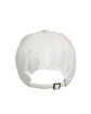 Big Accessories Youth Brushed Twill Unstructured Cap white ModelBack
