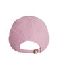 Big Accessories 6-Panel Washed Twill Low-Profile Cap light pink ModelBack