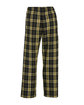 Boxercraft Youth Polyester Flannel Pant black/ gld plaid OFBack