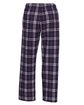 Boxercraft Youth Polyester Flannel Pant purple/ wht pld OFBack