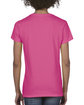 Comfort Colors Ladies' Midweight V-Neck T-Shirt NEON PINK ModelBack