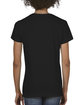 Comfort Colors Ladies' Midweight V-Neck T-Shirt BLACK ModelBack