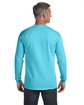 Comfort Colors Adult Heavyweight RS Long-Sleeve Pocket T-Shirt LAGOON BLUE ModelBack