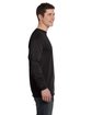 Comfort Colors Adult Heavyweight Long-Sleeve T-Shirt BLACK ModelSide