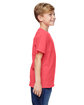 Comfort Colors Youth Midweight T-Shirt NEON RED ORANGE ModelSide