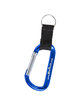 Prime Line Carabiner With Strap And Split Ring blue DecoFront