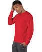 Champion Adult Long-Sleeve T-Shirt red ModelQrt