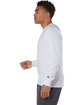 Champion Adult Long-Sleeve T-Shirt WHITE ModelSide