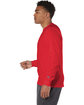 Champion Adult Long-Sleeve T-Shirt red ModelSide