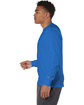Champion Adult Long-Sleeve T-Shirt royal blue ModelSide