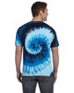 Tie-Dye Adult 5.4 oz., 100% Cotton T-Shirt BLUE OCEAN ModelBack