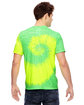 Tie-Dye Adult 5.4 oz., 100% Cotton T-Shirt FLO YELLOW/ LIME ModelBack