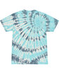 Tie-Dye Adult 5.4 oz., 100% Cotton T-Shirt CORAL REEF FlatFront