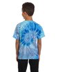 Tie-Dye Youth 5.4 oz. 100% Cotton T-Shirt BLUE JERRY ModelBack