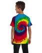 Tie-Dye Youth 5.4 oz. 100% Cotton T-Shirt REACTIVE RAINBOW ModelBack