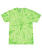 Tie-Dye Adult 5.4 oz. 100% Cotton Spider T-Shirt spider lime FlatFront