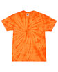 Tie-Dye Adult 5.4 oz. 100% Cotton Spider T-Shirt spider orange FlatFront