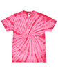 Tie-Dye Adult 5.4 oz. 100% Cotton Spider T-Shirt spider pink FlatFront