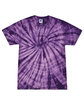 Tie-Dye Adult 5.4 oz. 100% Cotton Spider T-Shirt spider purple FlatFront