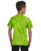 Tie-Dye Youth 5.4 oz. 100% Cotton Spider T-Shirt SPIDER LIME ModelBack