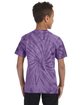 Tie-Dye Youth 5.4 oz. 100% Cotton Spider T-Shirt spider purple ModelBack