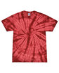 Tie-Dye Youth 5.4 oz. 100% Cotton Spider T-Shirt SPIDER CRIMSON FlatFront