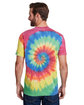 Tie-Dye Adult Burnout Festival T-Shirt RAINBOW ModelBack
