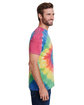 Tie-Dye Adult Burnout Festival T-Shirt RAINBOW ModelSide