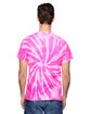Tie-Dye Adult Twist Tie-Dyed T-Shirt neon bubblegum ModelBack