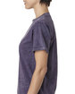 Tie-Dye Adult 100% Cotton Vintage Wash T-Shirt MINERAL PURPLE ModelSide